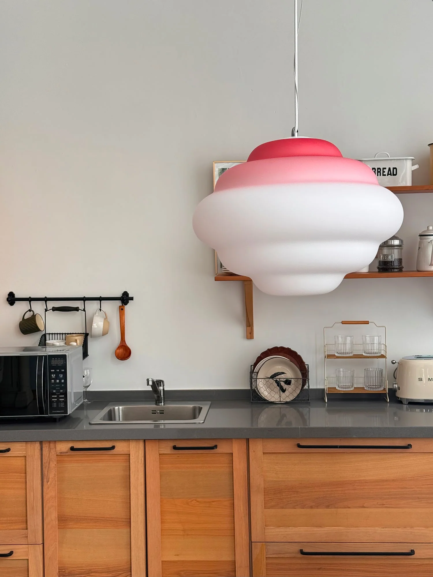 Eurvenara Premium Nordic Art Cloudy Glass Pendant Lamp - Image 36