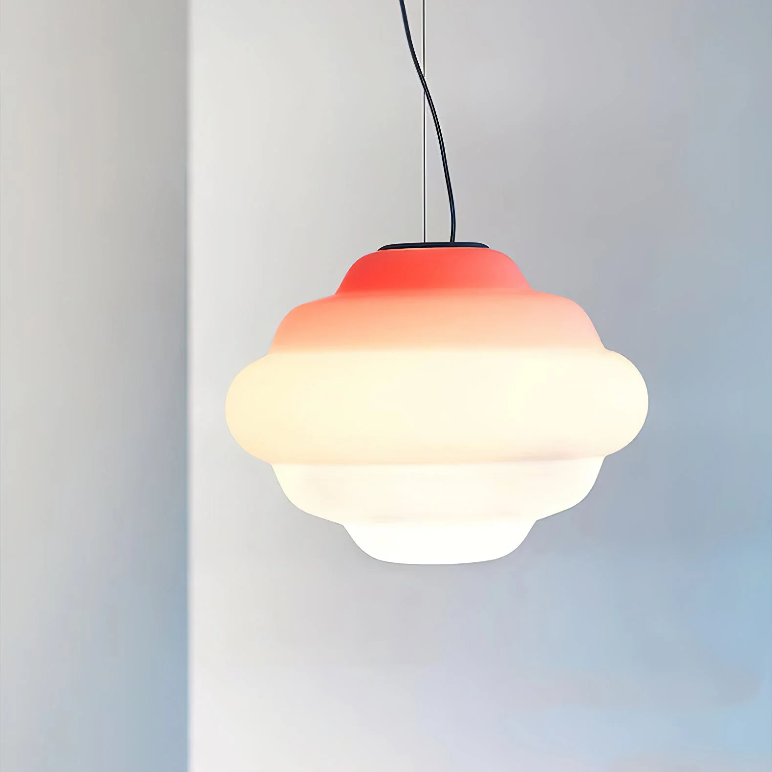 Eurvenara Premium Nordic Art Cloudy Glass Pendant Lamp - Image 4