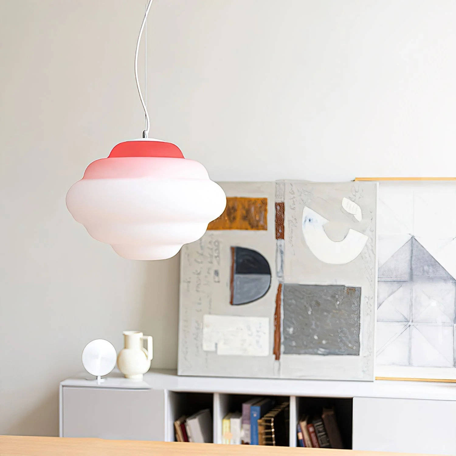 Eurvenara Premium Nordic Art Cloudy Glass Pendant Lamp - Image 6
