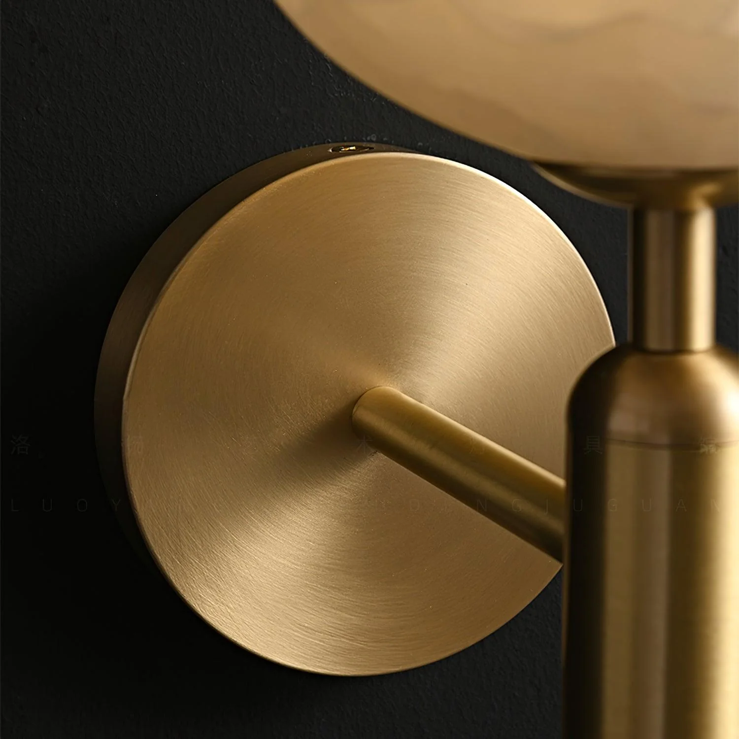 Eurzorion Floral Alabaster Brass Wall Light - Image 6