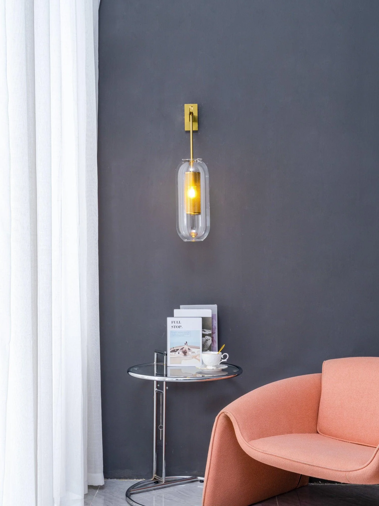 Evan Premium Nordic Art Glass Wall Lamp - Image 43