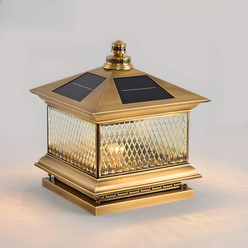 Evelor Classic Diamond Solar Post Outdoor Light - Image 11