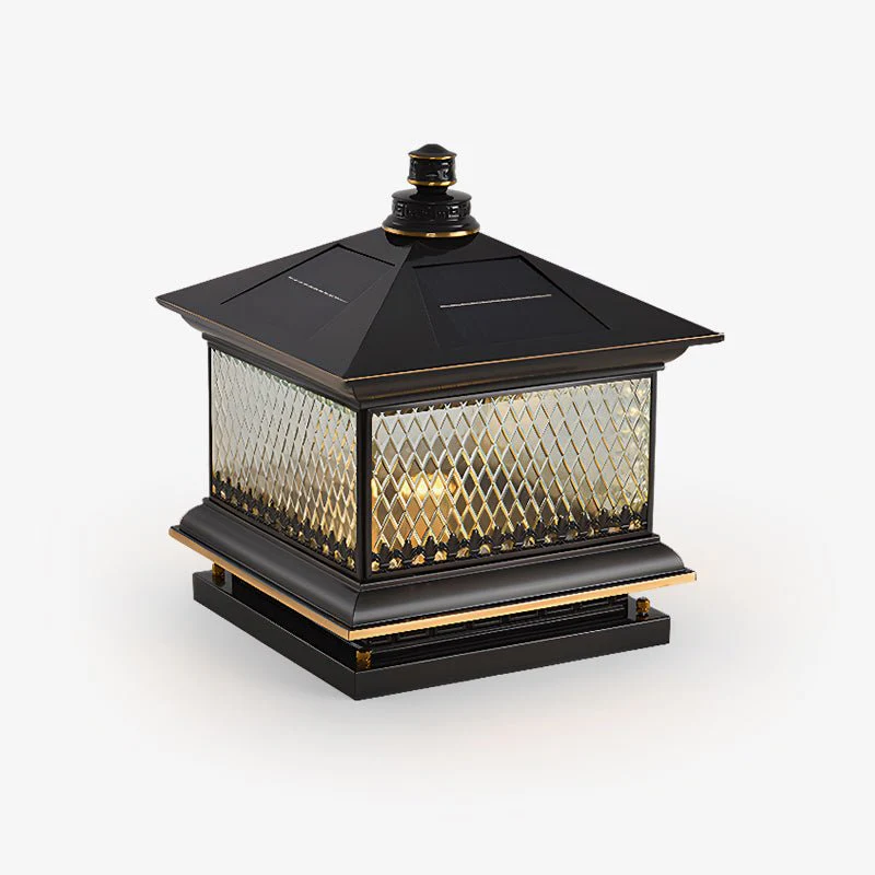 Evelor Classic Diamond Solar Post Outdoor Light - Image 3