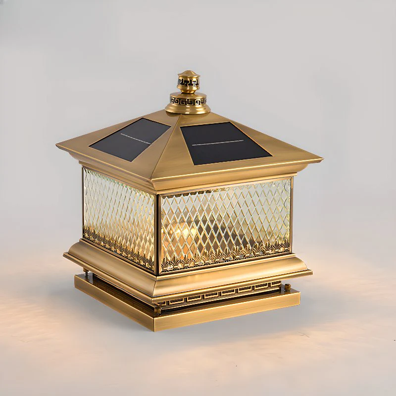 Evelor Classic Diamond Solar Post Outdoor Light - Image 7