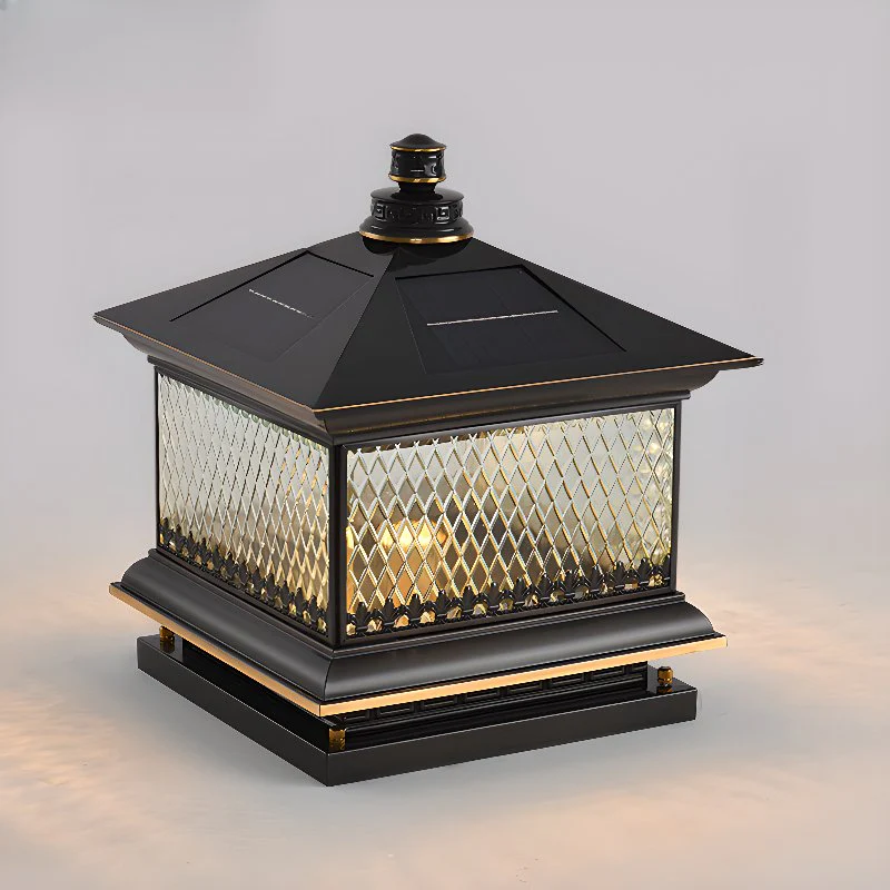Evelor Classic Diamond Solar Post Outdoor Light - Image 9