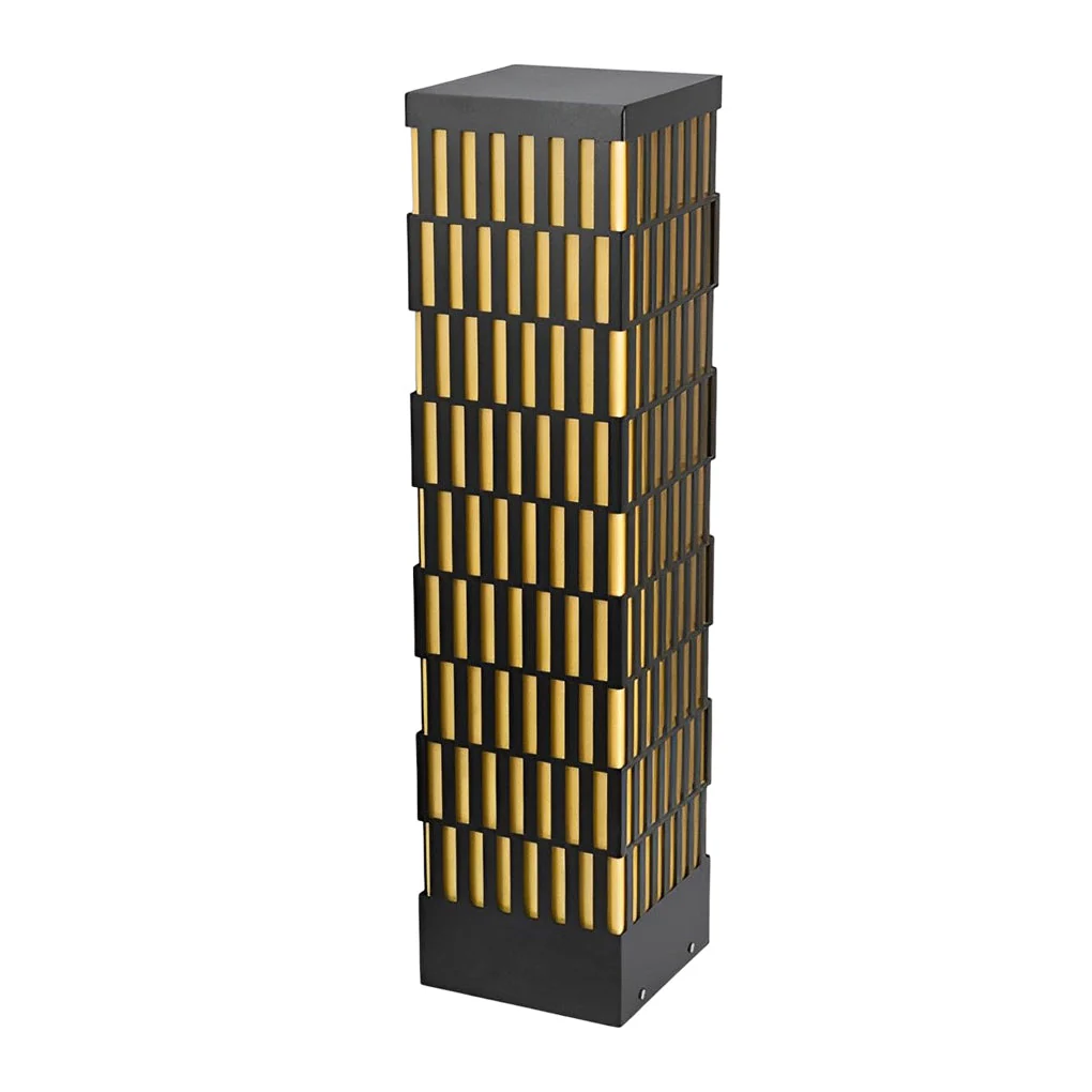 Evely Grid-Designed Modern Marble Outdoor Lawn Lamp - Image 4
