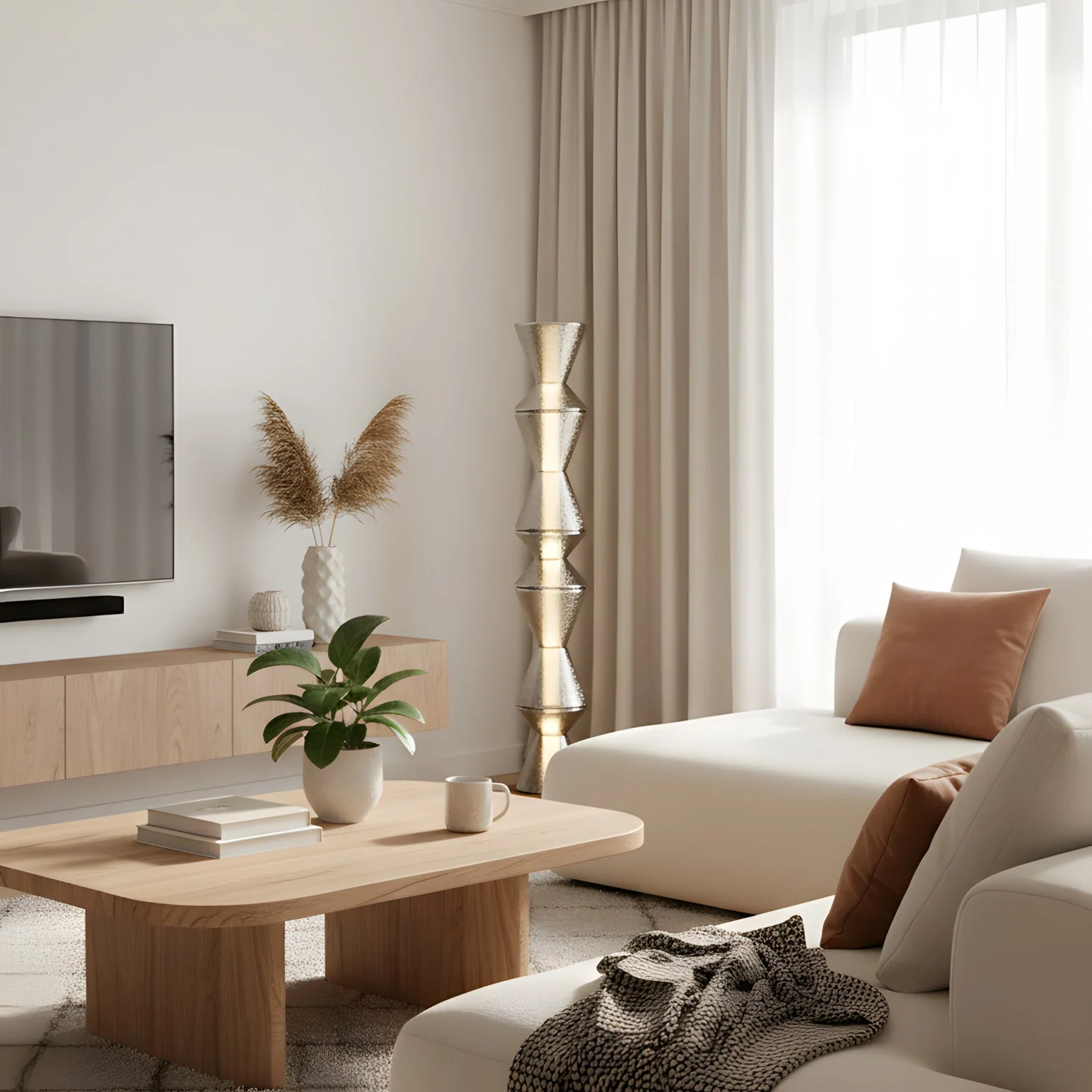 Evette Modern Glass Floor Lamp - Image 3