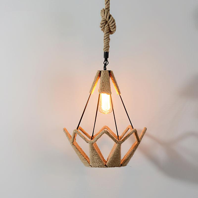 Evliran Retro Hemp Rope Interesting Pendant Light - Image 24