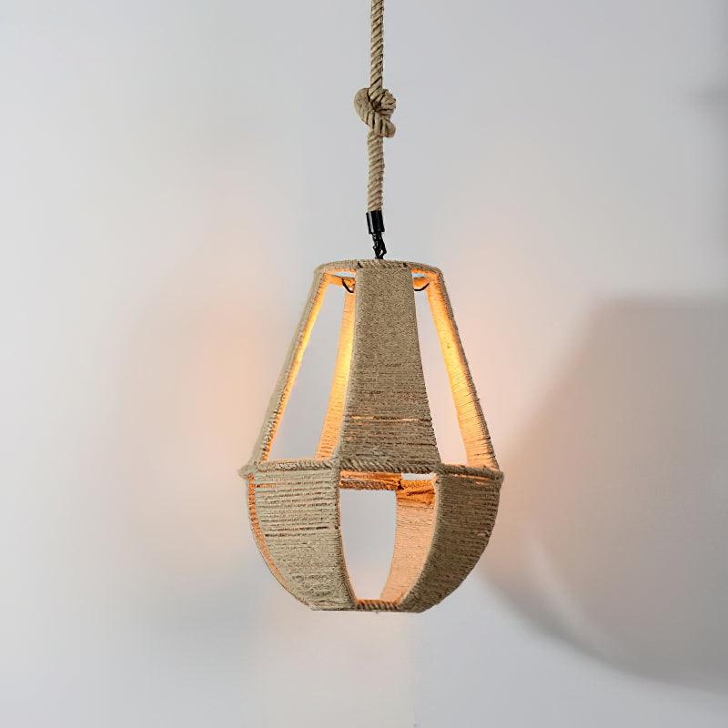 Evliran Retro Hemp Rope Interesting Pendant Light - Image 29