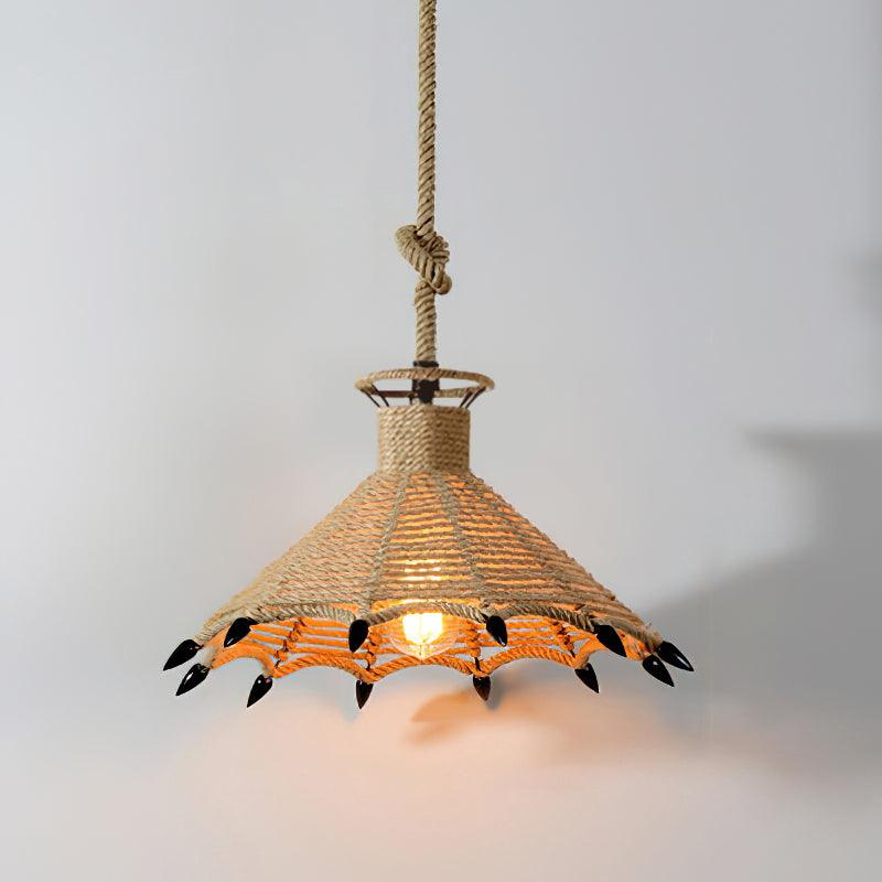 Evliran Retro Hemp Rope Interesting Pendant Light - Image 31
