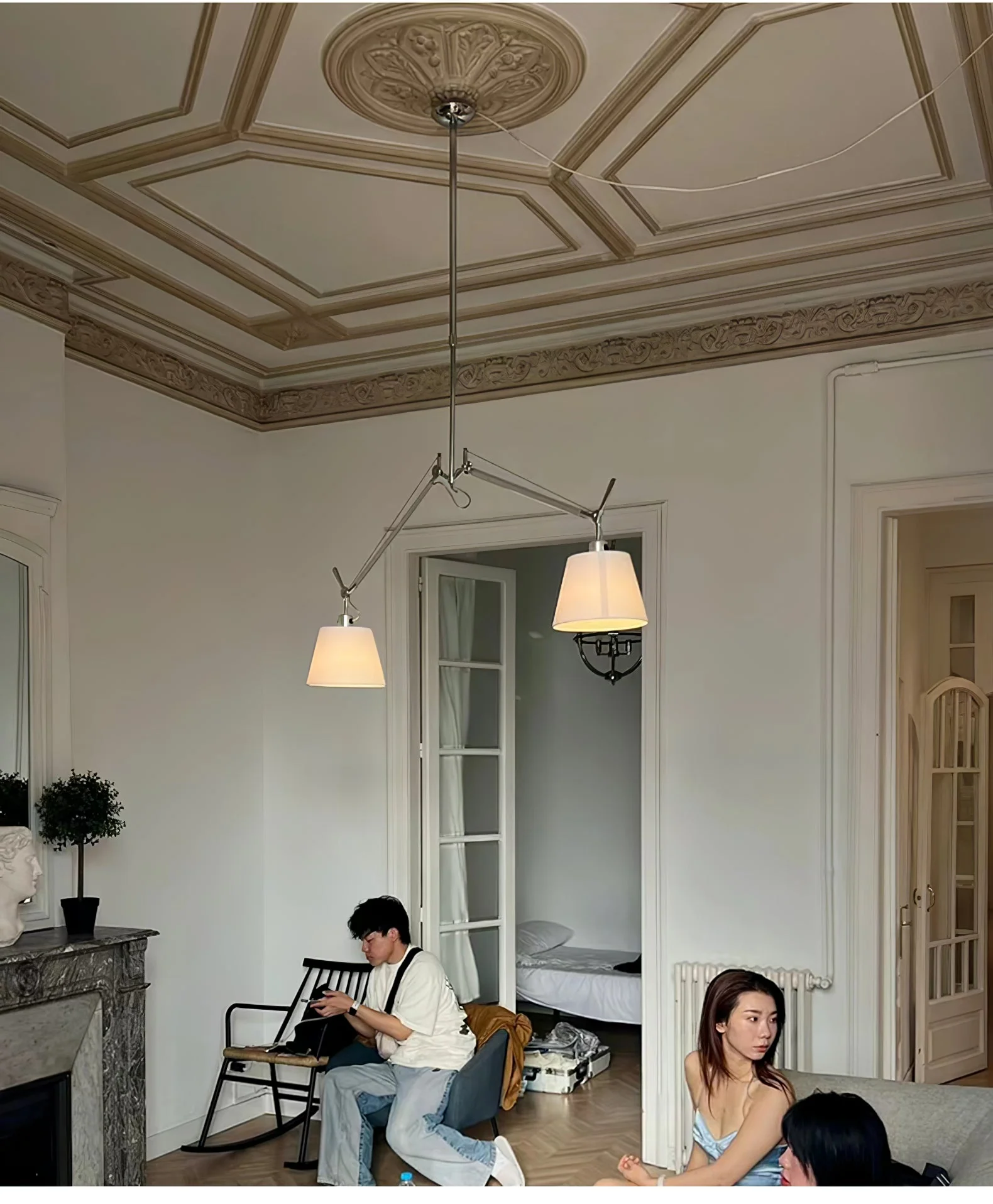 Evmirion Premium Elegance Shade Fabric Pendant Lamp - Image 29