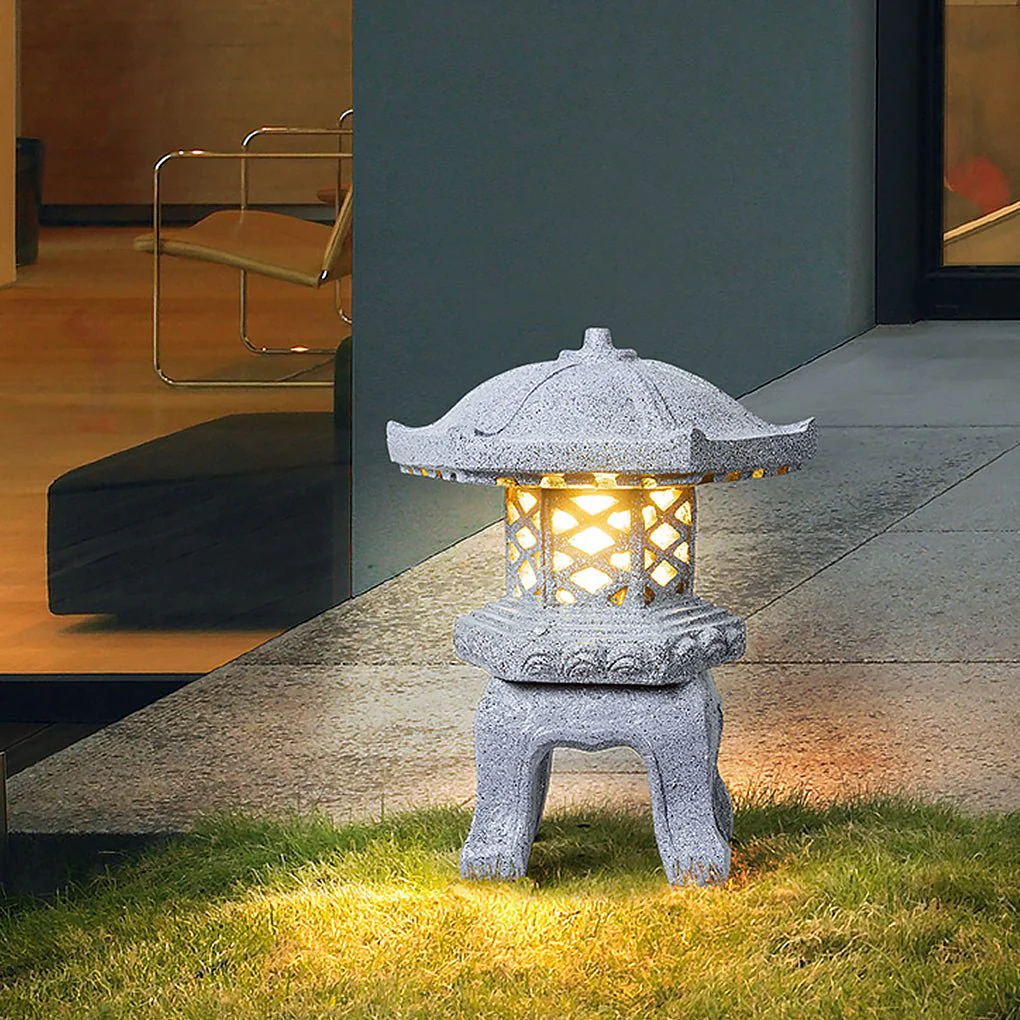 Evn Rustic Imitation Tower Stone Outdoor Landscape Light - Image 2