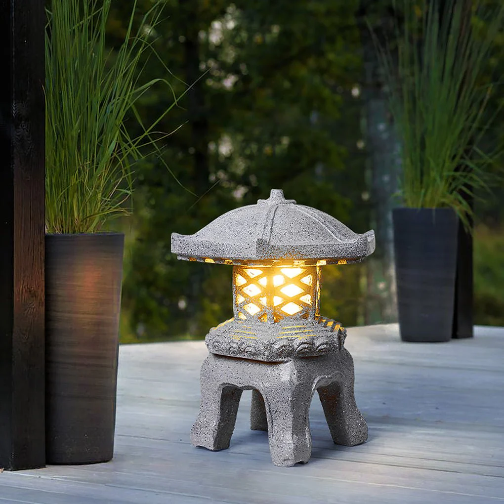 Evn Rustic Imitation Tower Stone Outdoor Landscape Light - Image 4