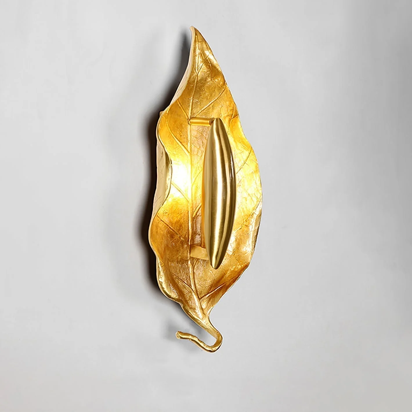 Evraee Nordic Art Leaf Brass Wall Lamp - Image 14