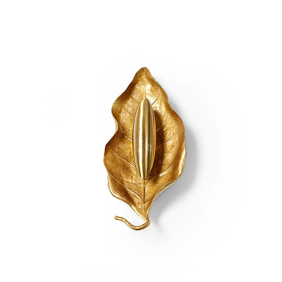 Evraee Nordic Art Leaf Brass Wall Lamp - Image 38