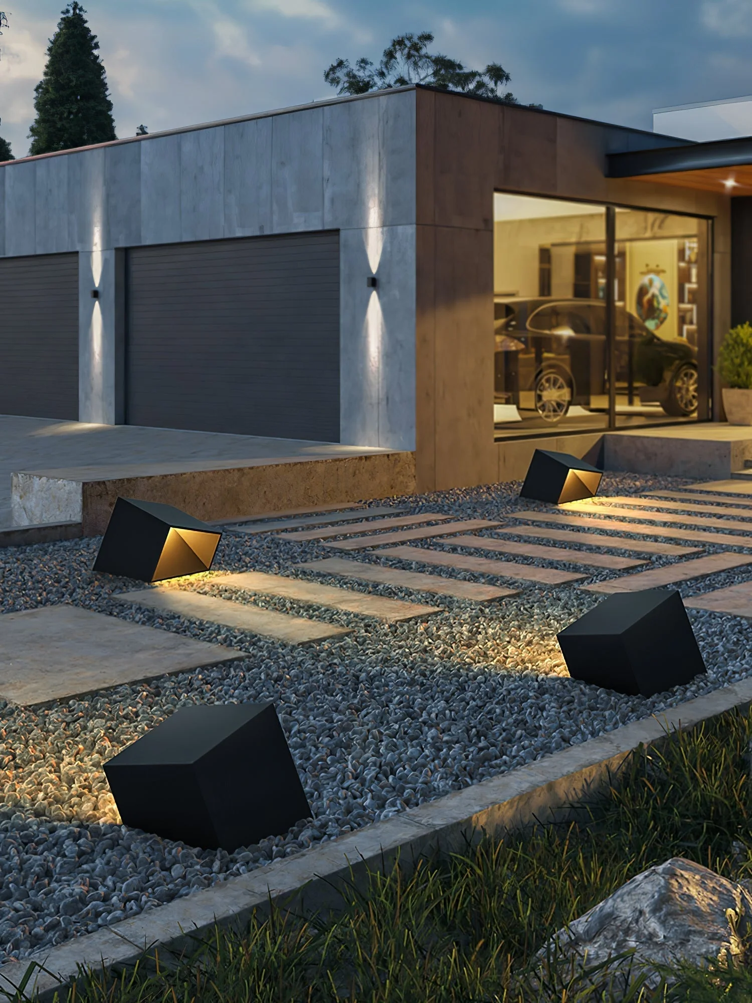 Evsore Unique Cube Garden Solar Outdoor Light - Image 17