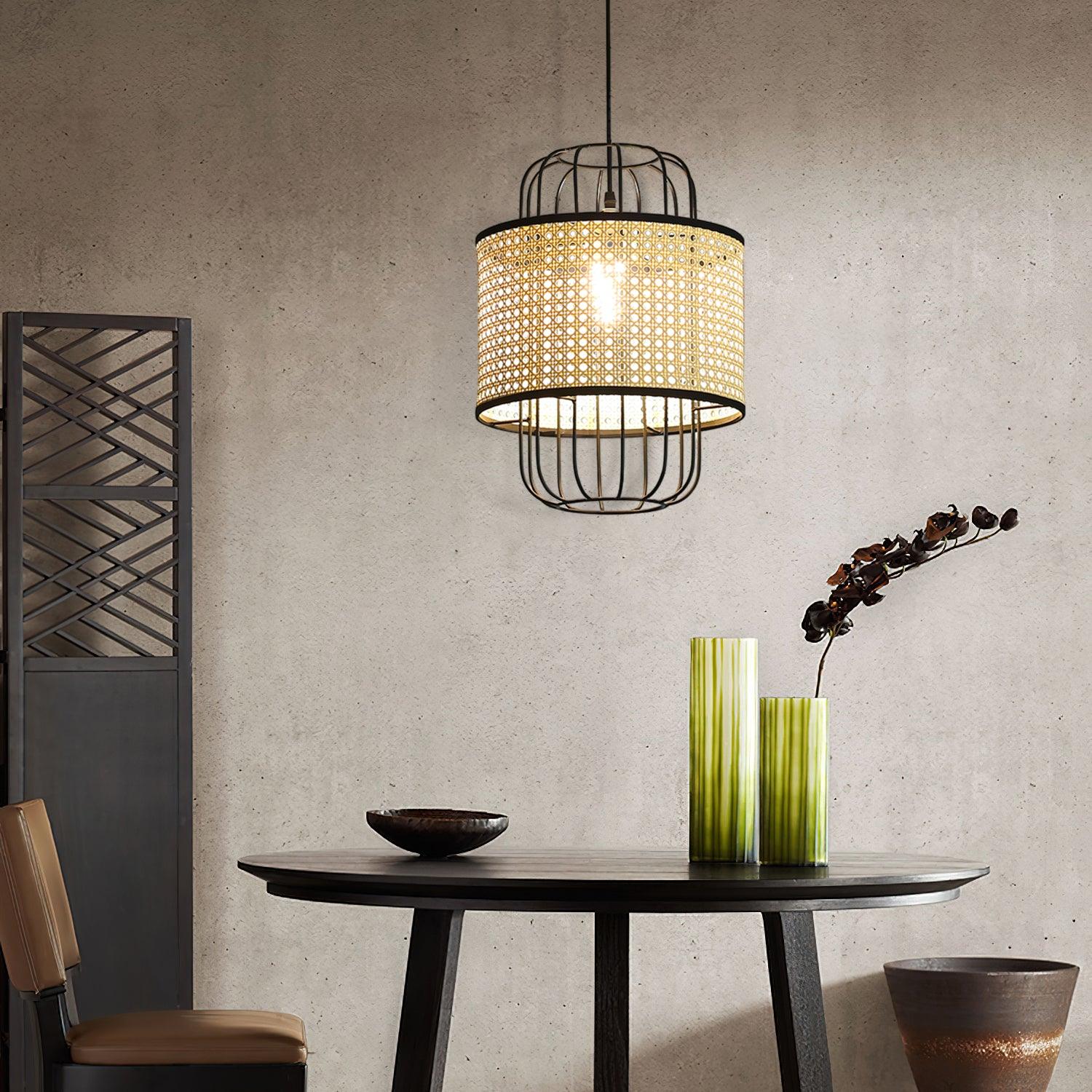 Evtheyra Premium Art Rattan Pendant Lamp - Image 11