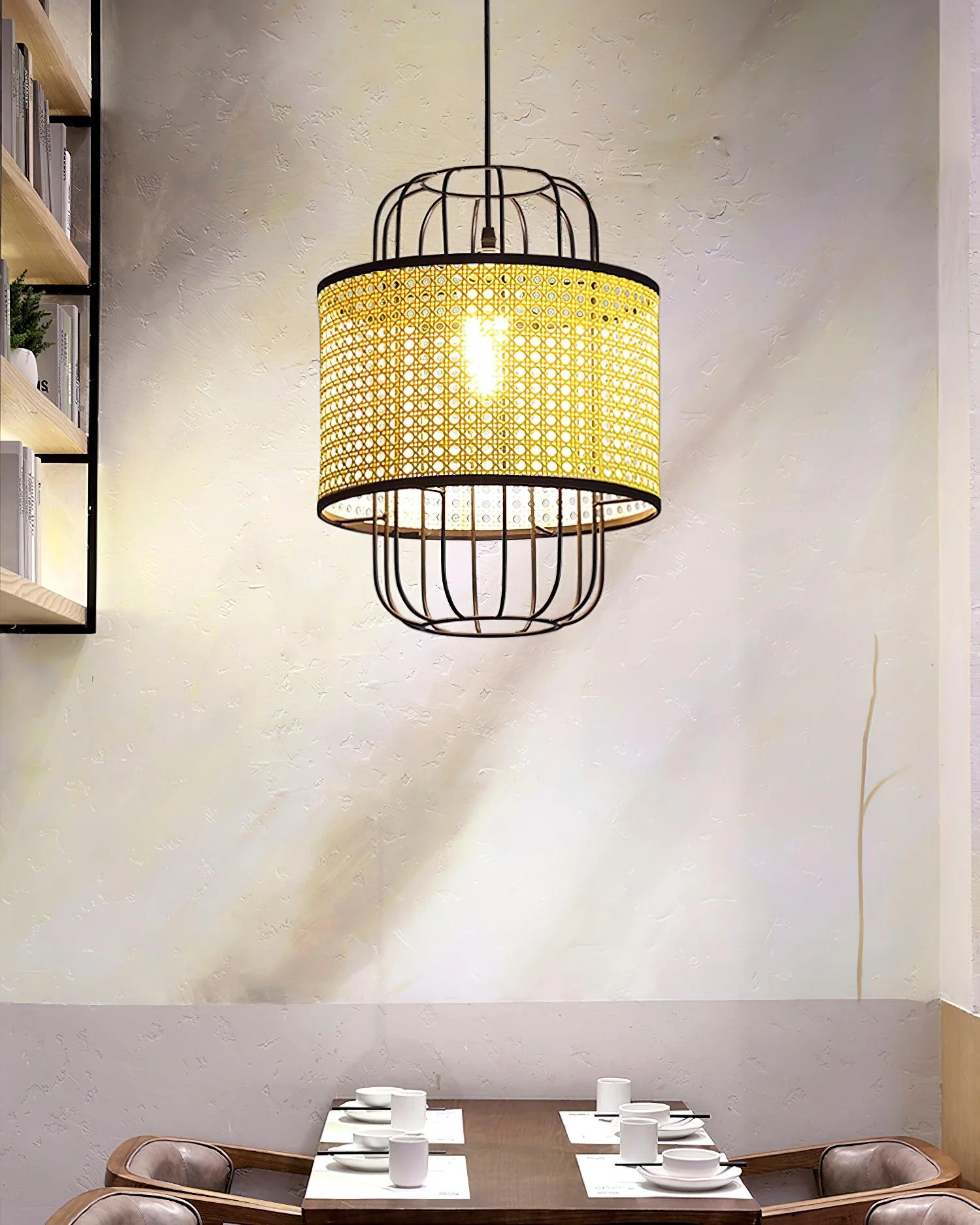 Evtheyra Premium Art Rattan Pendant Lamp - Image 6