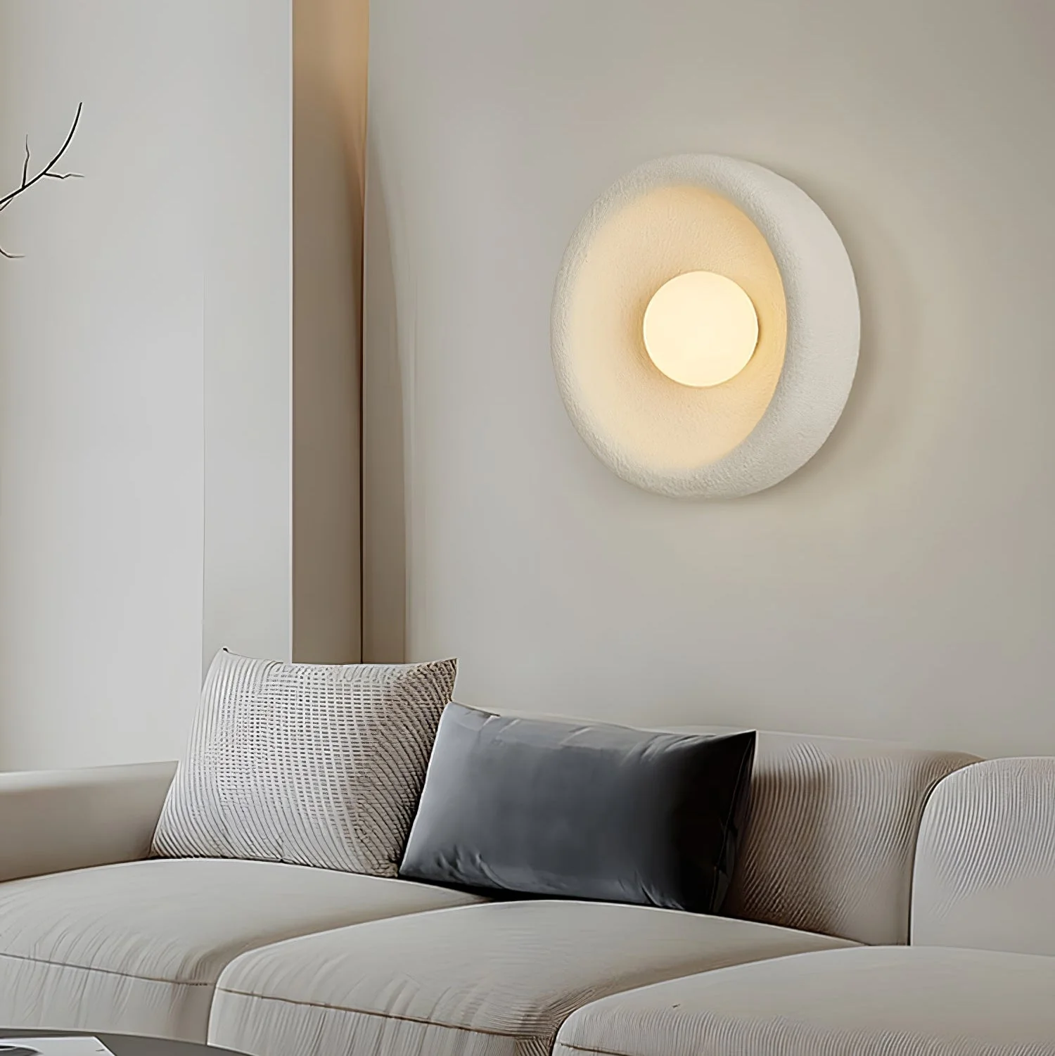 Evvinora Modern Minimalist Halo Glass Wall Light - Image 15