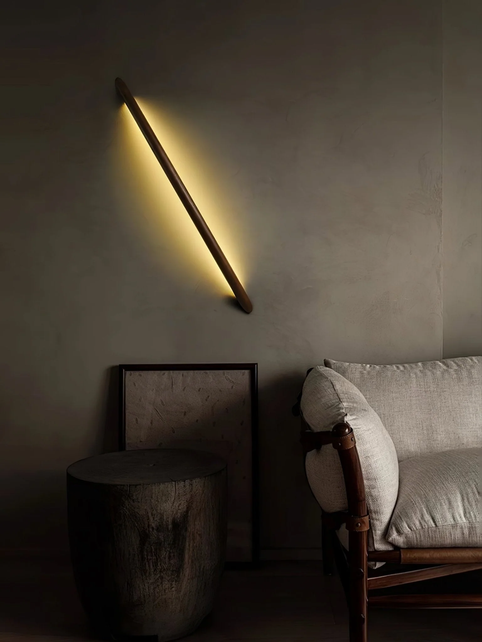 Evvinos Modern Minimalist Linear Wood Wall Light - Image 16