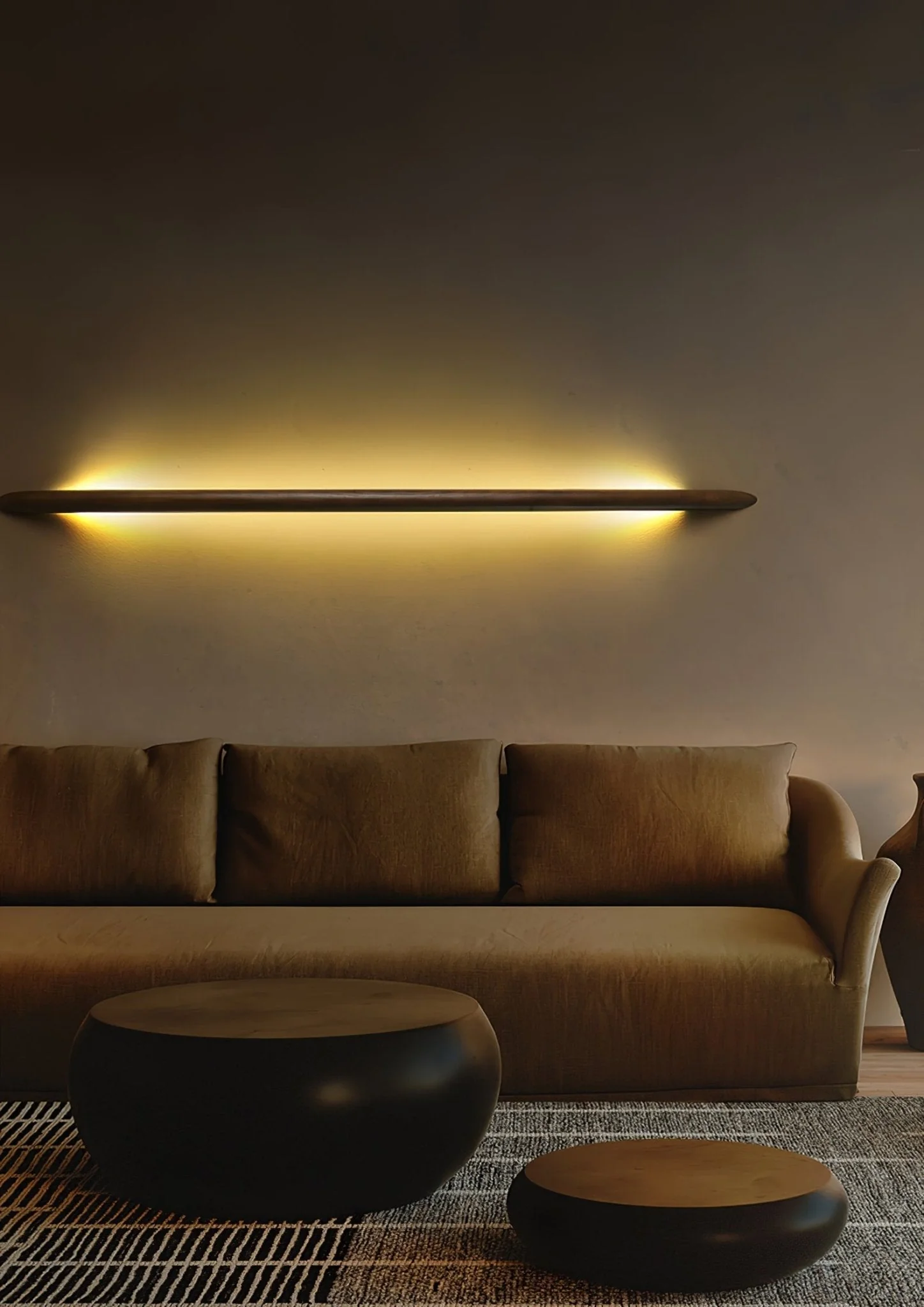 Evvinos Modern Minimalist Linear Wood Wall Light - Image 28
