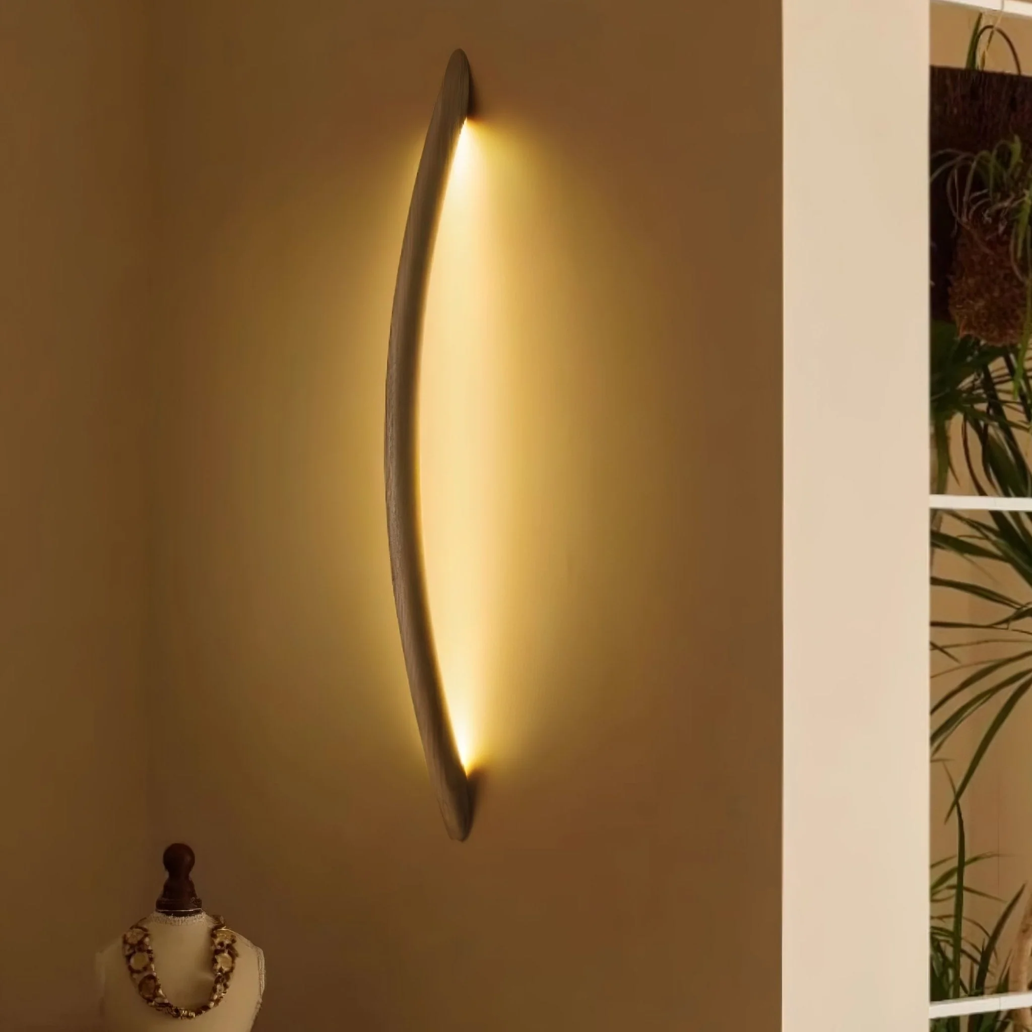 Evvinos Modern Minimalist Linear Wood Wall Light - Image 4