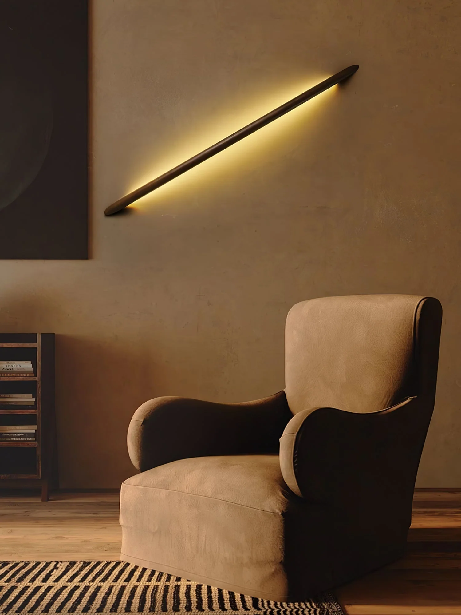 Evvinos Modern Minimalist Linear Wood Wall Light - Image 44