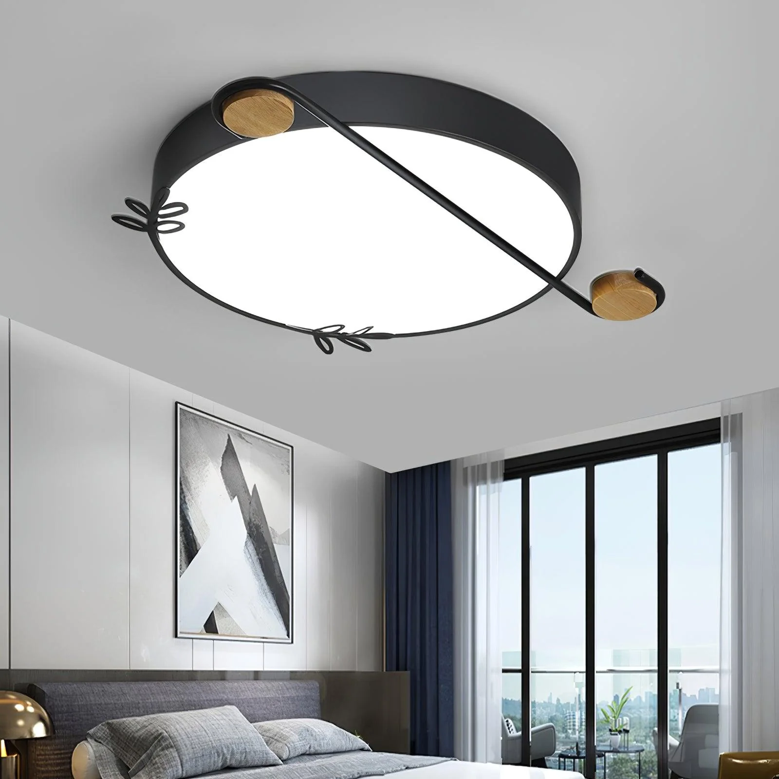 Evzorira Musical Note Art Round Ceiling Lamp - Image 16
