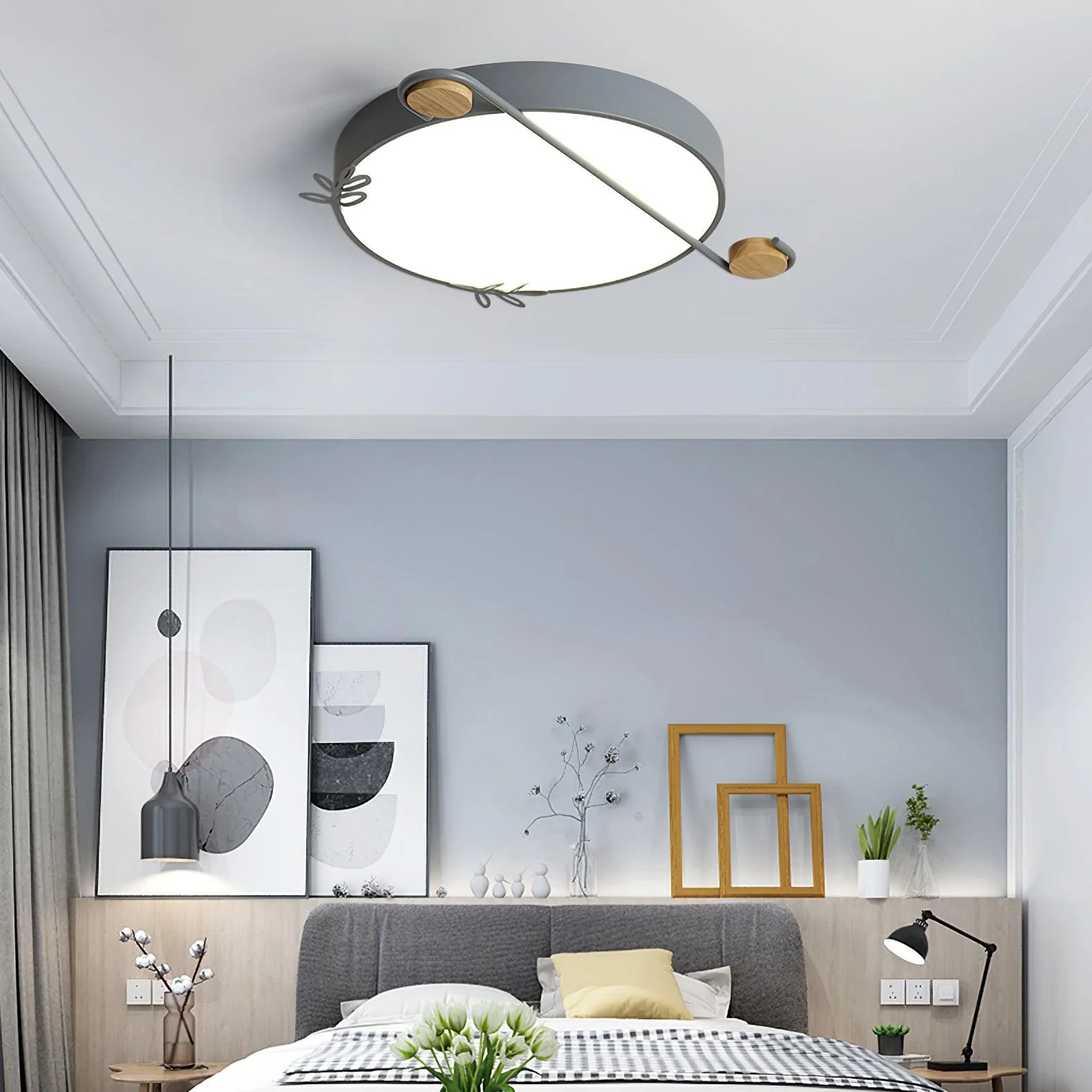 Evzorira Musical Note Art Round Ceiling Lamp - Image 9