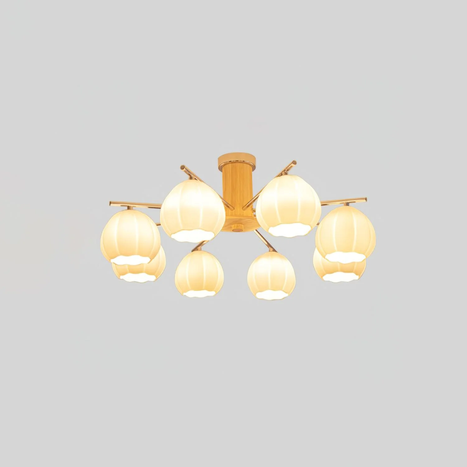 Ezoror Nordic Art Flower Buds Glass Ceiling Lamp - Image 26