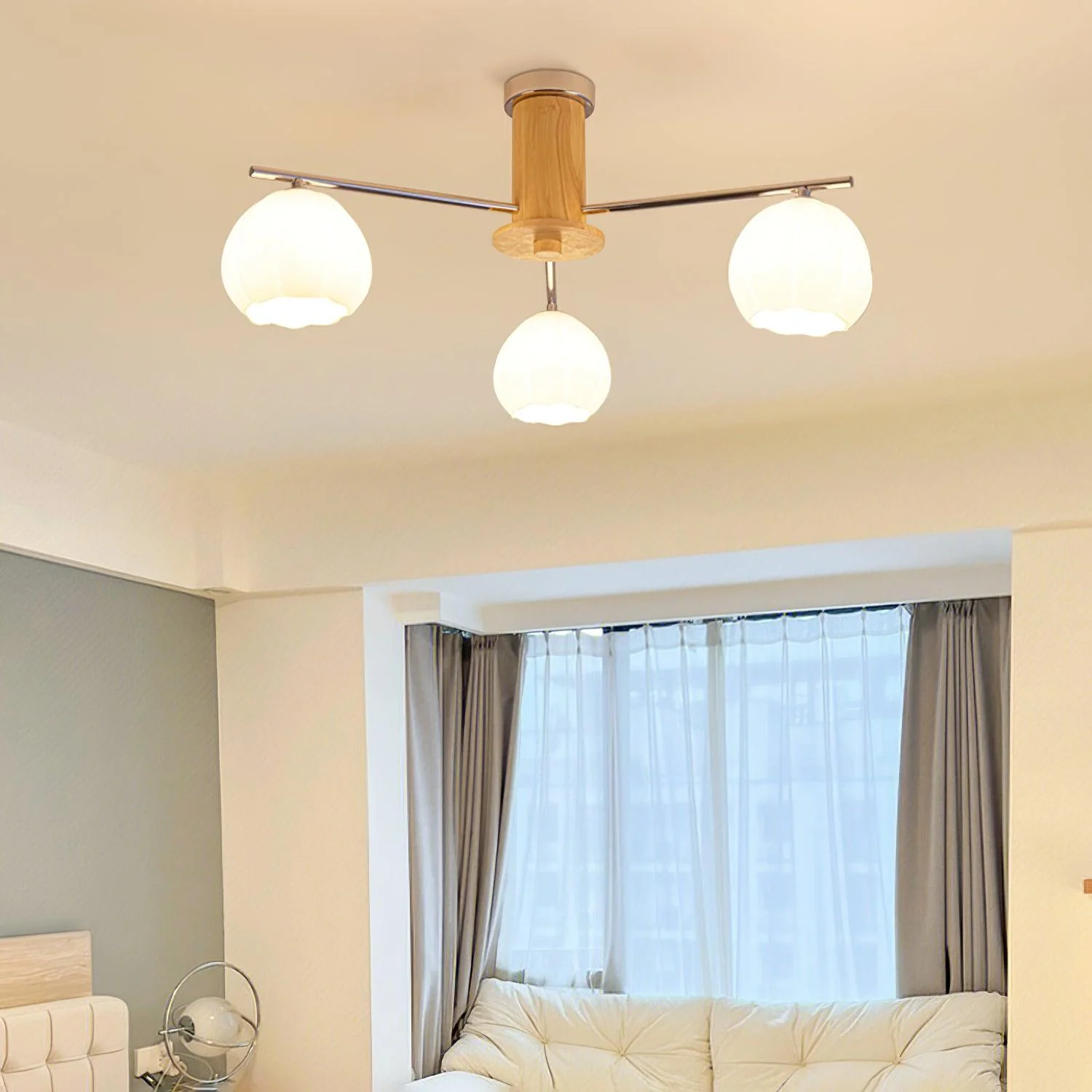Ezoror Nordic Art Flower Buds Glass Ceiling Lamp - Image 38