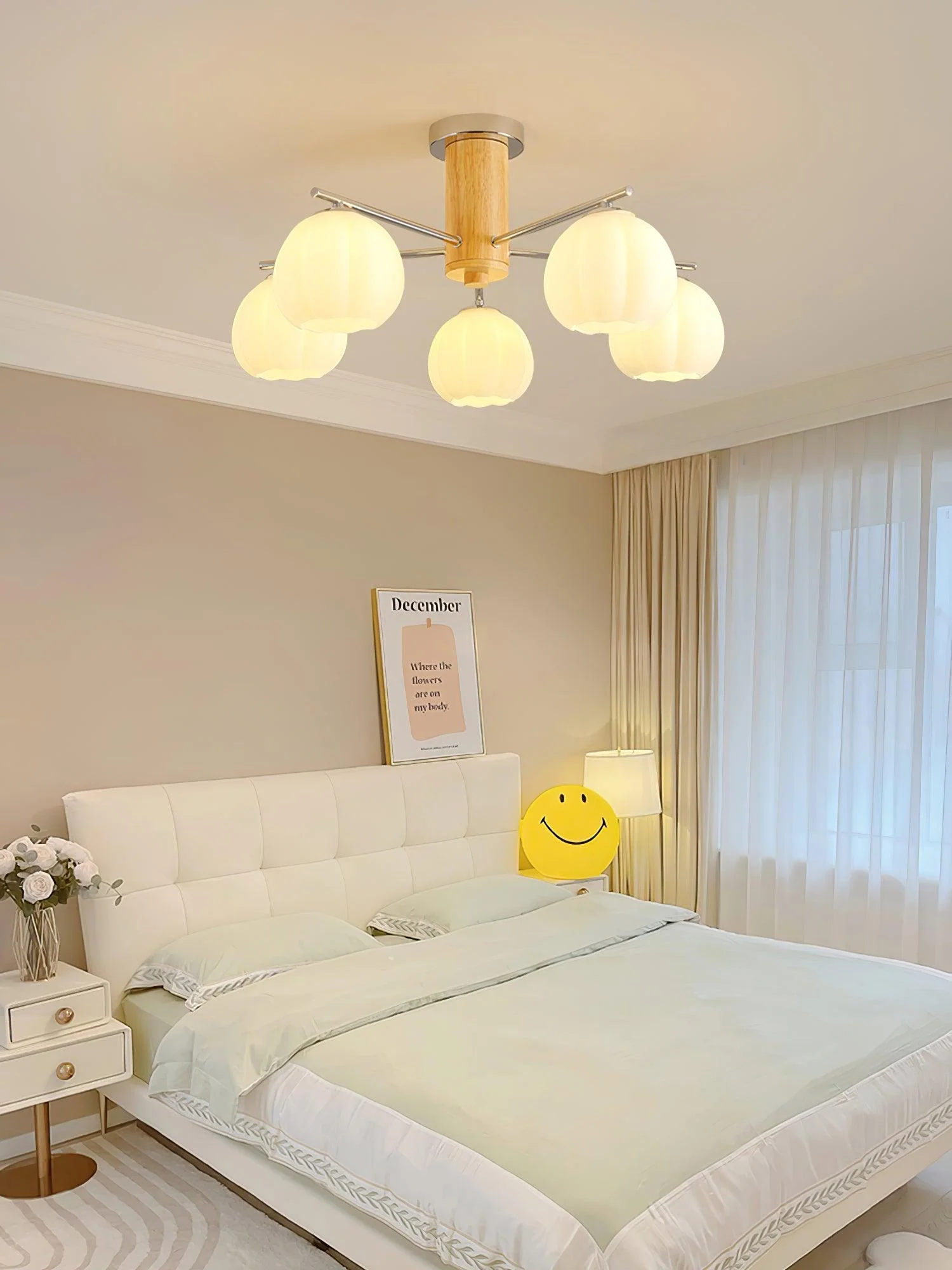 Ezoror Nordic Art Flower Buds Glass Ceiling Lamp - Image 41