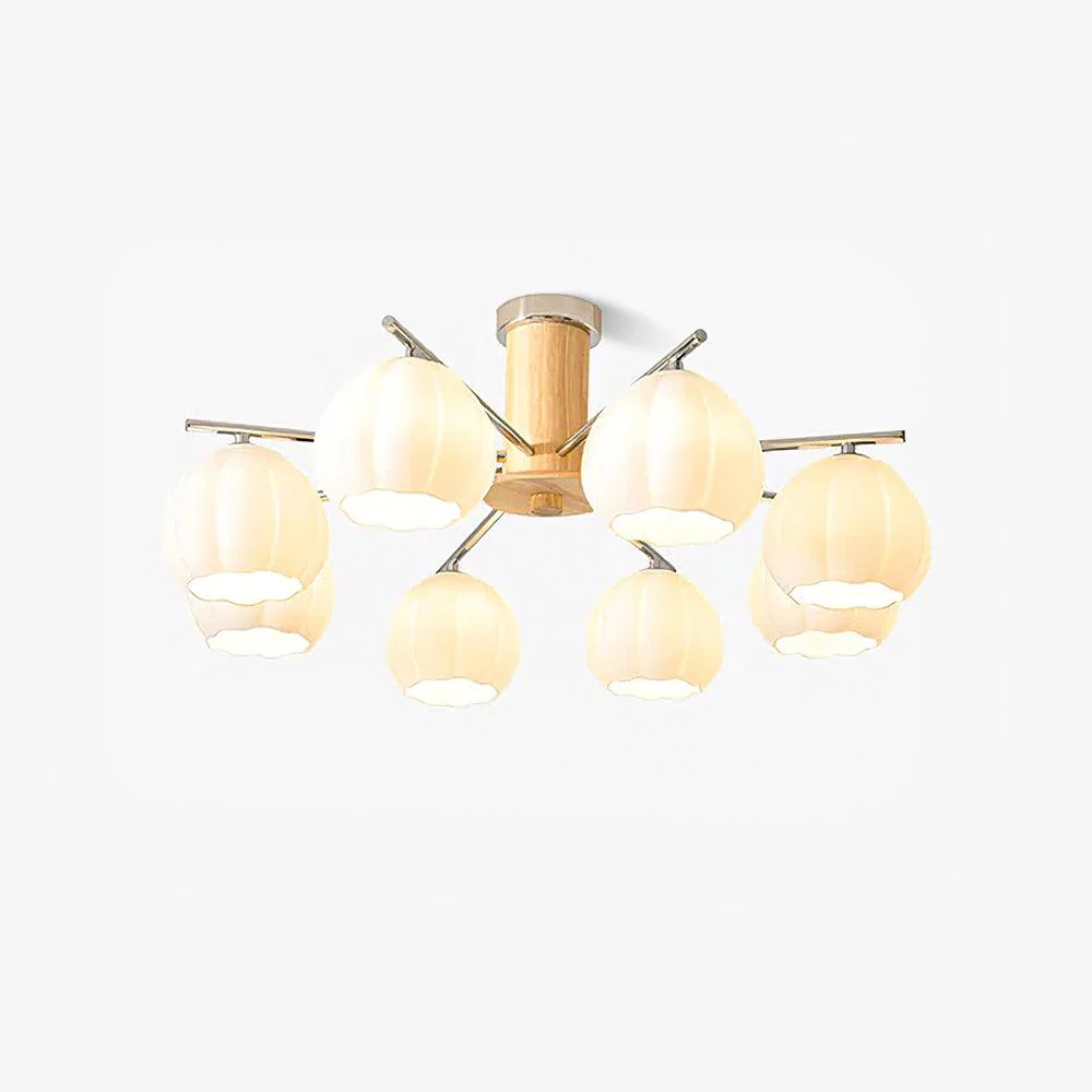 Ezoror Nordic Art Flower Buds Glass Ceiling Lamp - Image 6