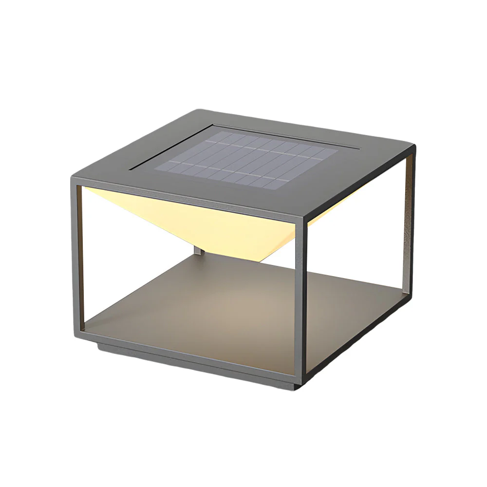 Ezran Square Stainless Steel Outdoor Pillar Light - Image 7
