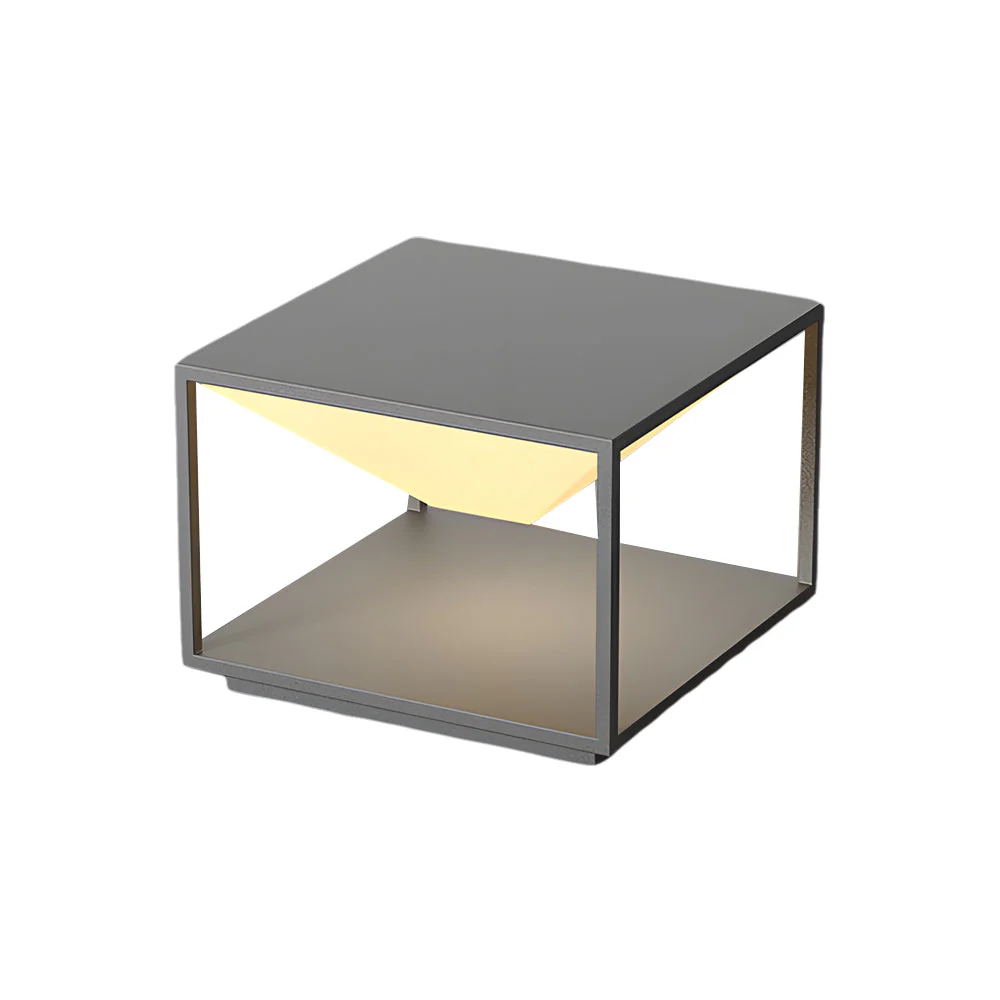 Ezran Square Stainless Steel Outdoor Pillar Light - Image 8