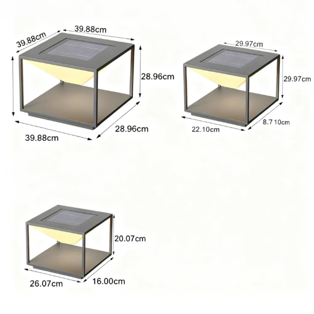 Ezran Square Stainless Steel Outdoor Pillar Light - Image 9