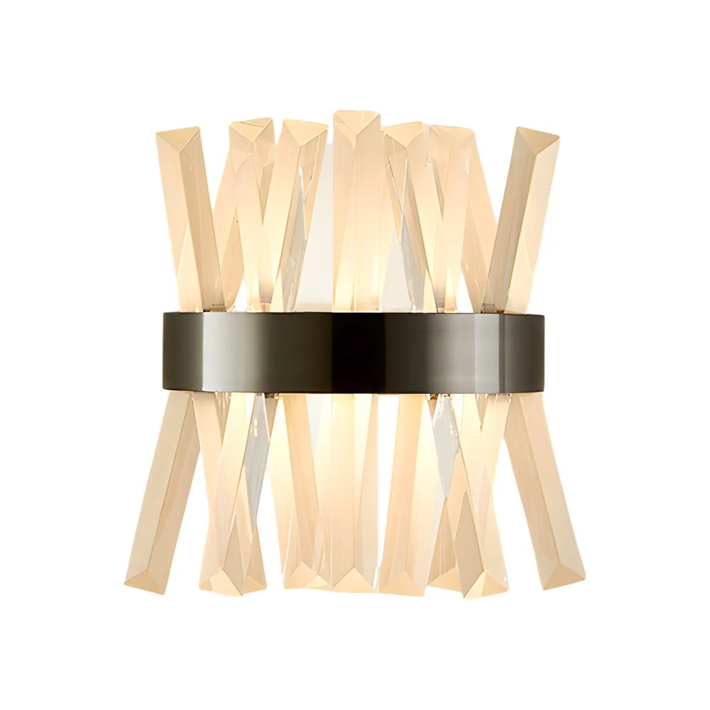 Fairn Creative Strips Luxury Nordic Crystal Outdoor Wall Lamp - Image 7
