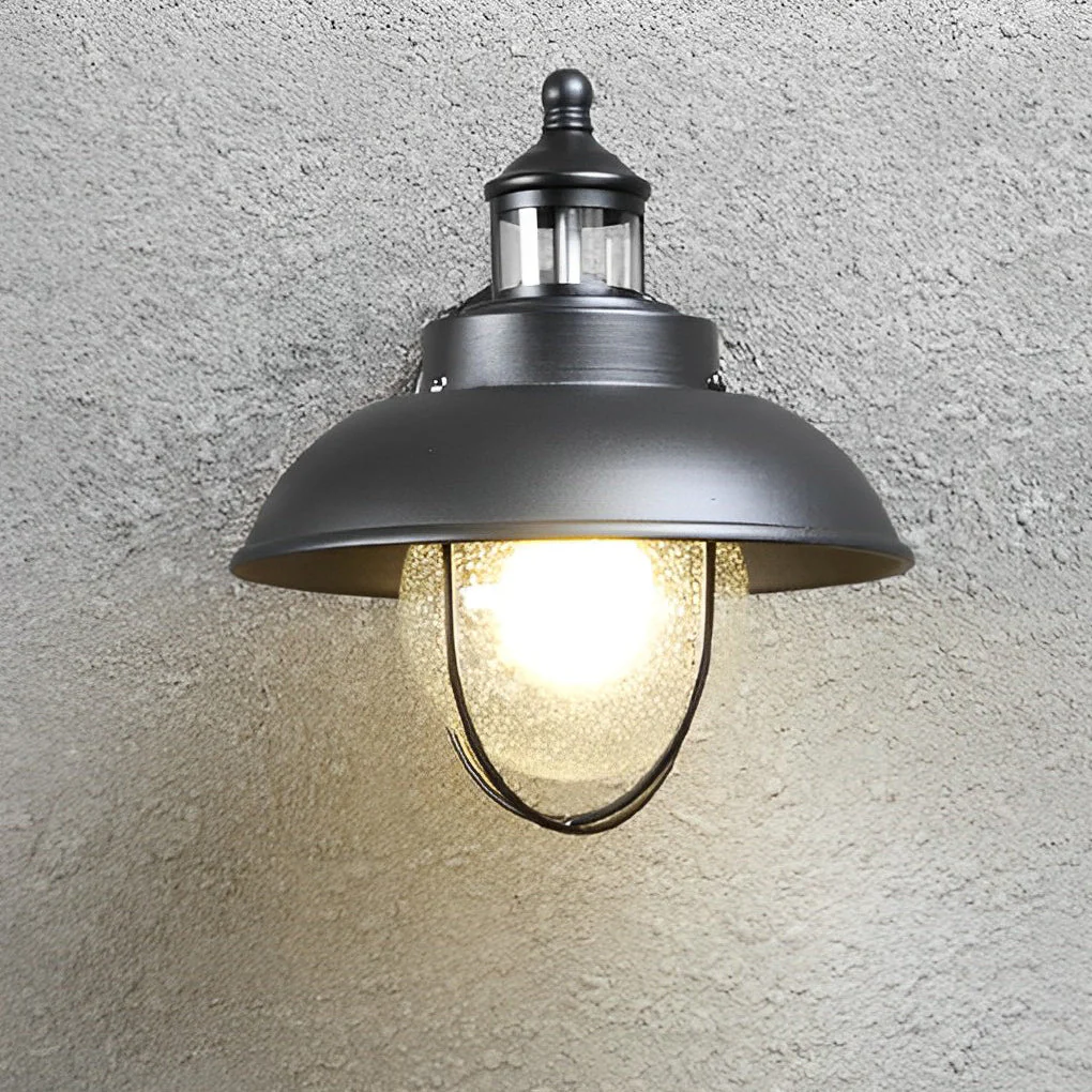 Famou Nautical Cage Seeded Glass Outdoor Wall Light - Image 6