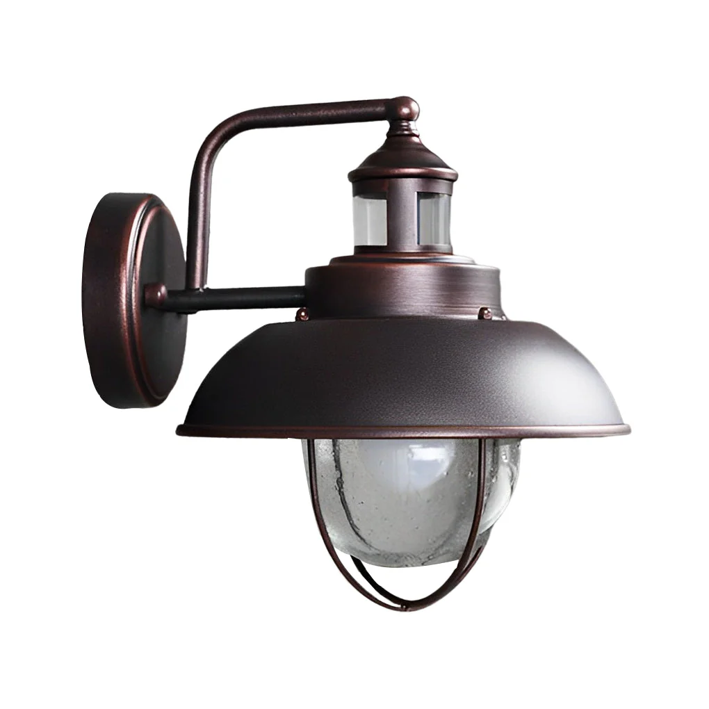 Famou Nautical Cage Seeded Glass Outdoor Wall Light - Image 9