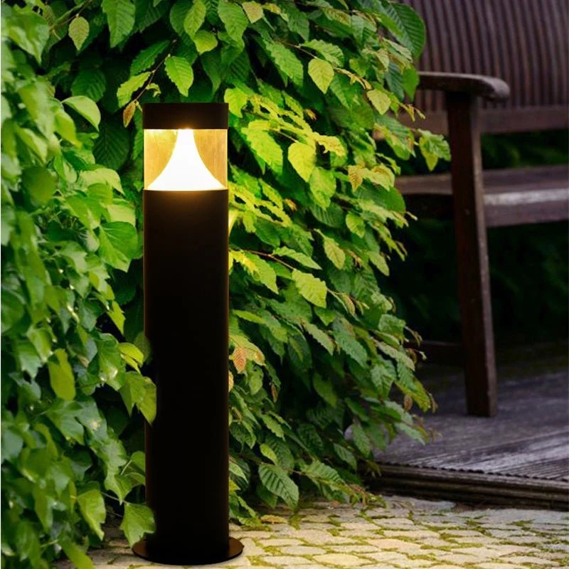 Fara Round Modern Outdoor Post Light - Image 3