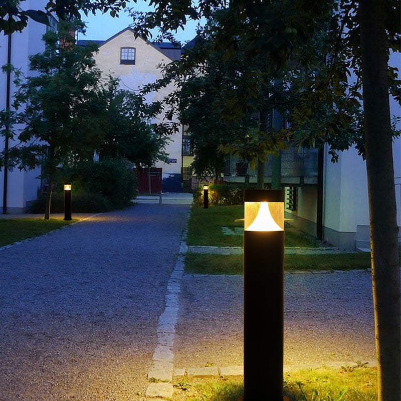 Fara Round Modern Outdoor Post Light - Image 4