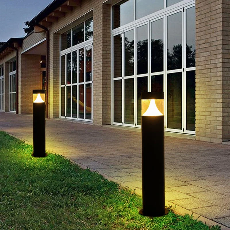 Fara Round Modern Outdoor Post Light - Image 5