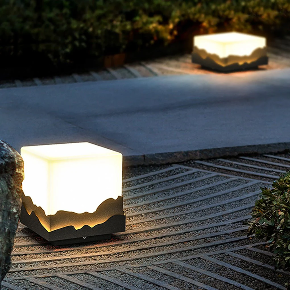 Farmer Fence Post LED Peaks Landscape Steel Outdoor Light - Image 19