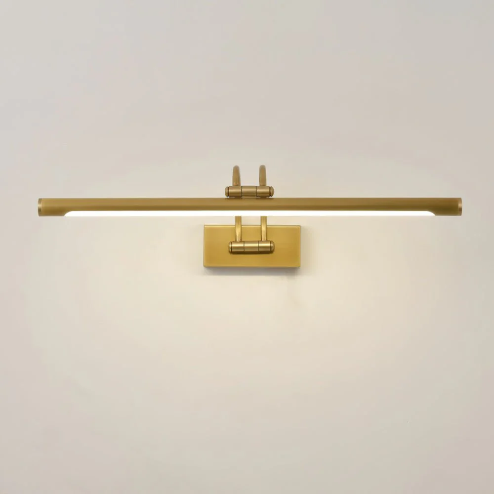Fergus Linear Vanity Brass Wall Light - Image 7