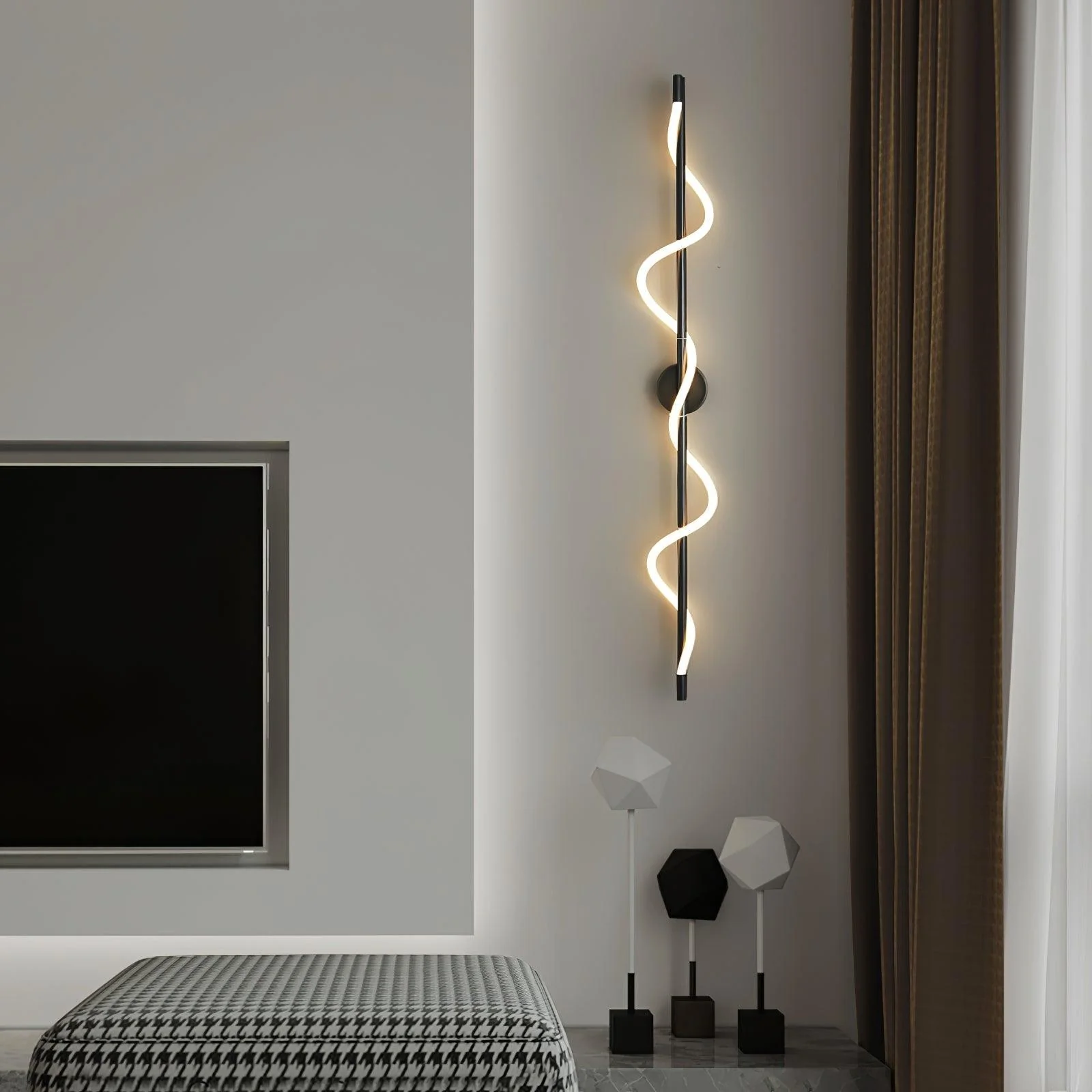 Fidora Sculptural Brass Silicone Wall Lamp - Image 13