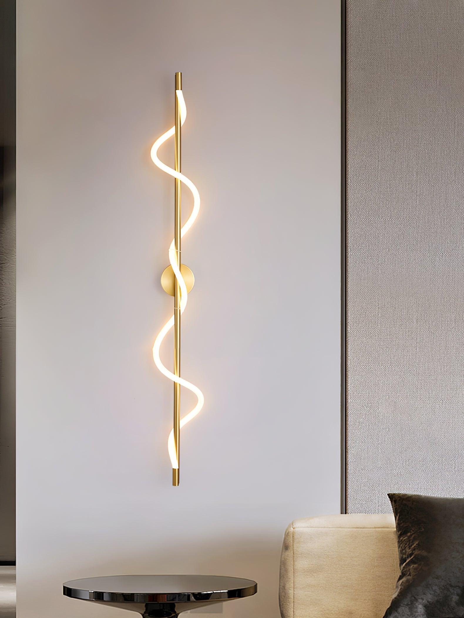 Fidora Sculptural Brass Silicone Wall Lamp - Image 18