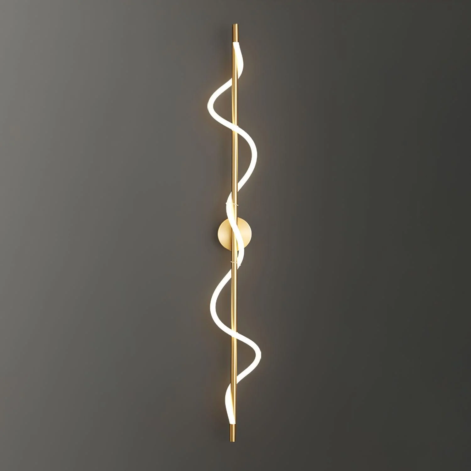 Fidora Sculptural Brass Silicone Wall Lamp - Image 23