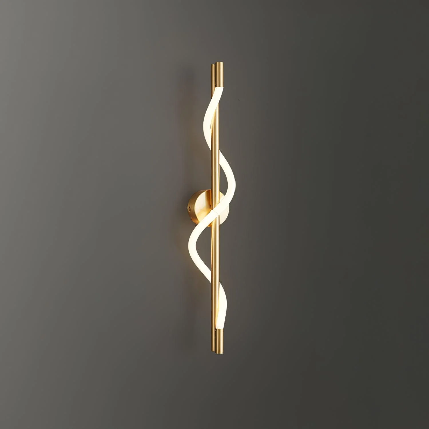 Fidora Sculptural Brass Silicone Wall Lamp - Image 24