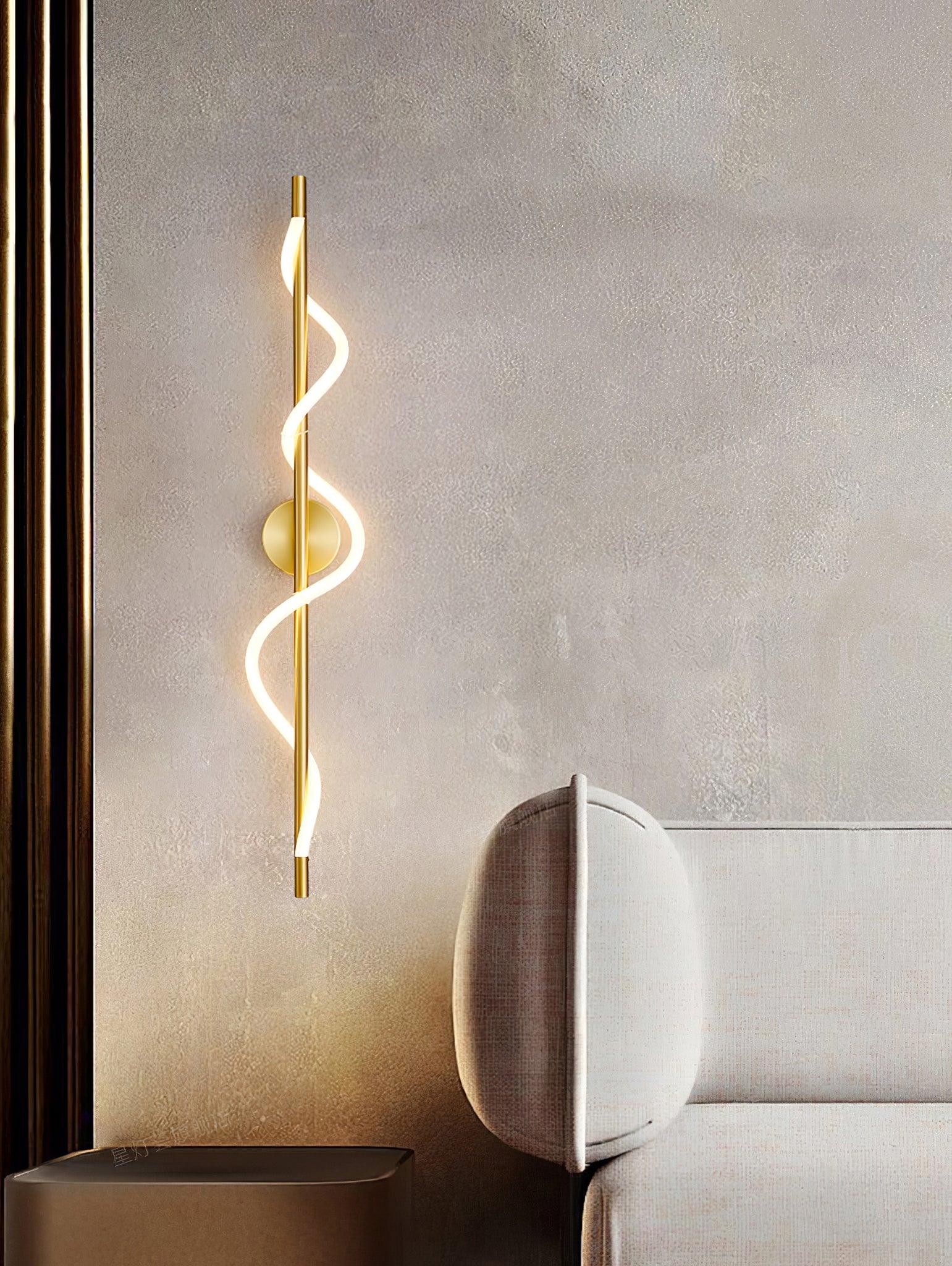 Fidora Sculptural Brass Silicone Wall Lamp - Image 31