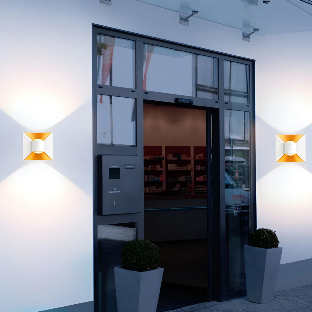 Fighte Square Modern Outdoor Sconces - Image 10